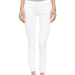 Paige verdugo ankle optic white 25 raw hem
